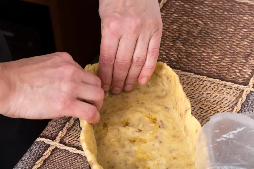 Une personne qui fait de la patte d'amande